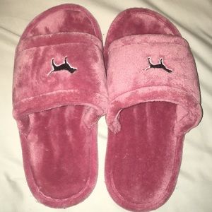Fuzzy Pink Slippers